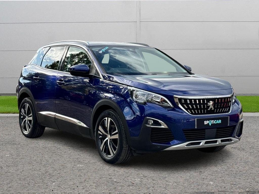 Blue Peugeot 3008 1.2 Puretech Allure Euro 6 (s/s) 5dr 2018