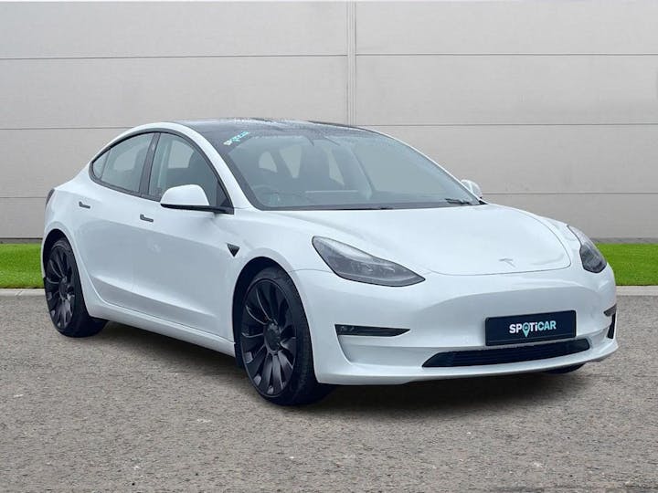 White Tesla Model 3 (dual Motor) Performance Auto 4wde 4dr (performance Upgrade) 2021