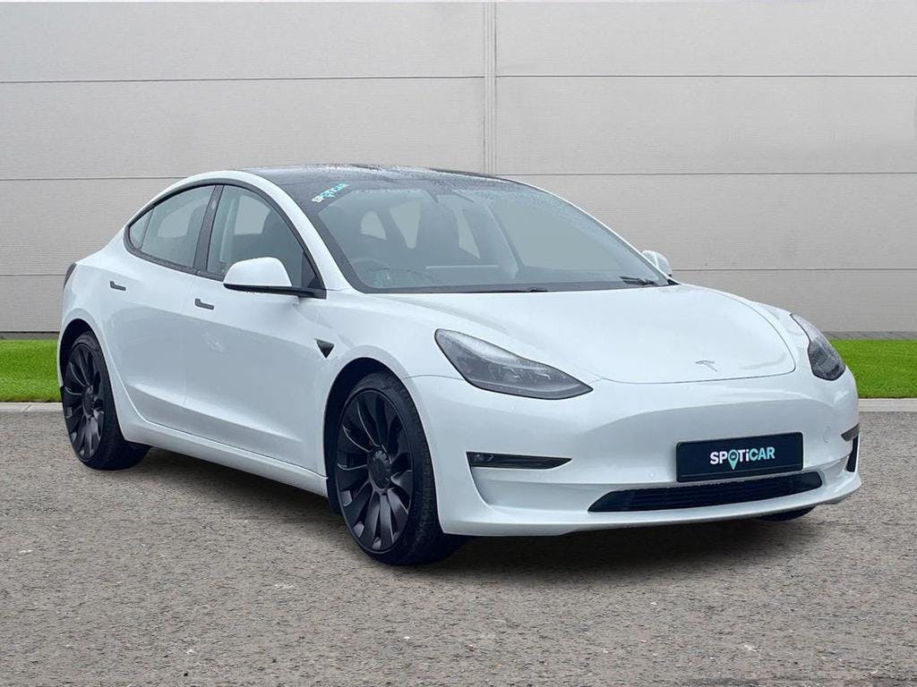 White Tesla Model 3 (dual Motor) Performance Auto 4wde 4dr (performance Upgrade) 2021