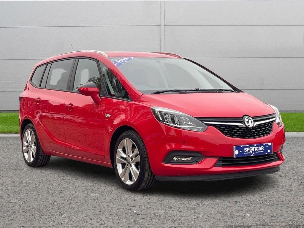 Red Vauxhall Zafira Tourer 1.4i Turbo SRi Euro 6 5dr 2017