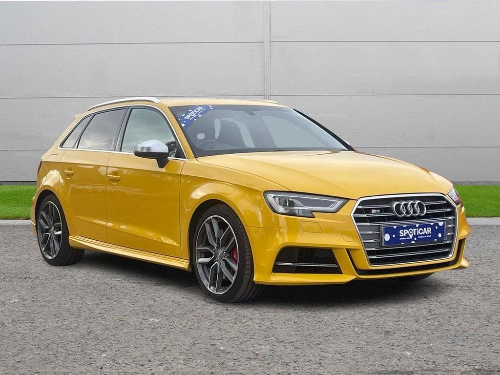 Yellow Audi S3 2.0 TFSI Sportback S Tronic Quattro Euro 6 (s/s) 5dr 2017