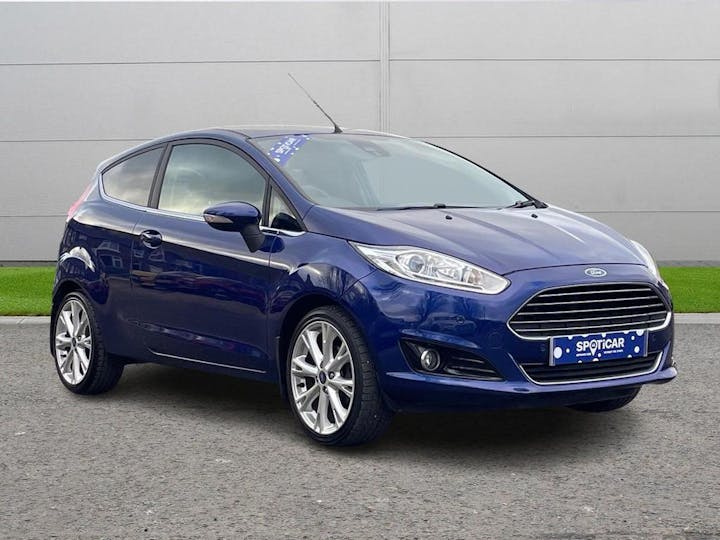 Blue Ford Fiesta 1.6 TdCi Titanium X Euro 5 3dr 2014