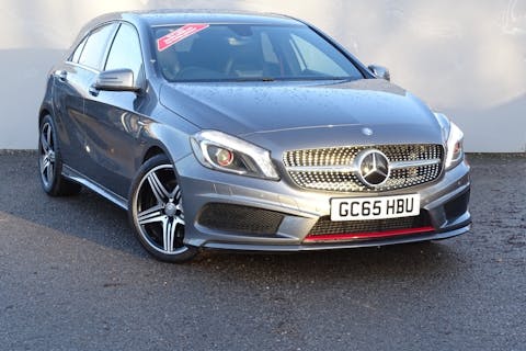 Grey Mercedes-Benz A-class A250 4matic Engineered By AMG 2016
