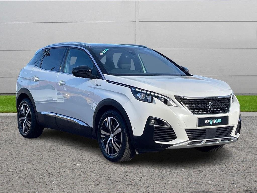 White Peugeot 3008 1.5 Bluehdi GT Line Euro 6 (s/s) 5dr 2020