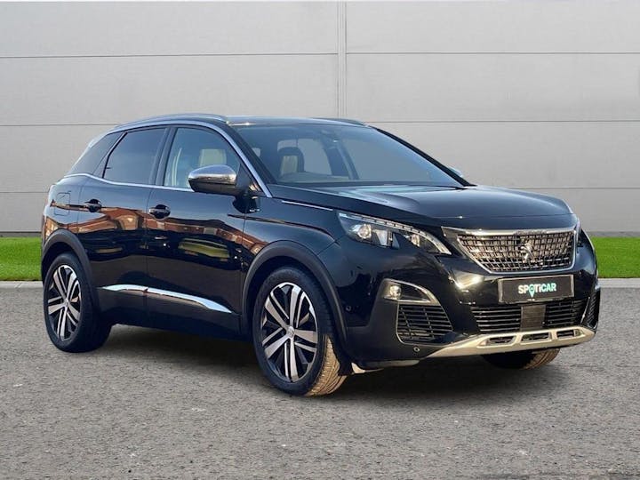 Black Peugeot 3008 2.0 Bluehdi GT Eat Euro 6 (s/s) 5dr 2017