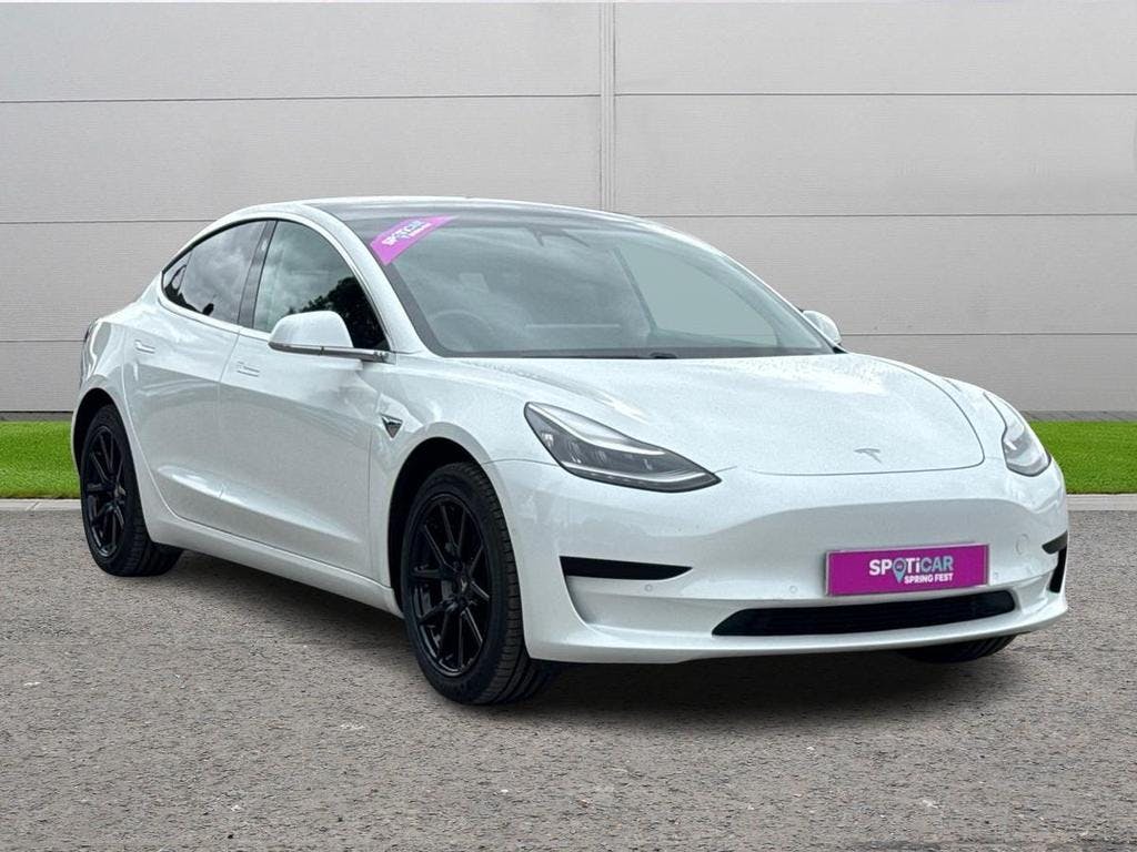 White Tesla Model 3 Standard Range Plus Auto Rwd 4dr 2019