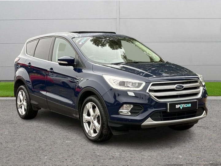 Blue Ford Kuga 2.0 TdCi Titanium X 2wd Euro 6 (s/s) 5dr 2018