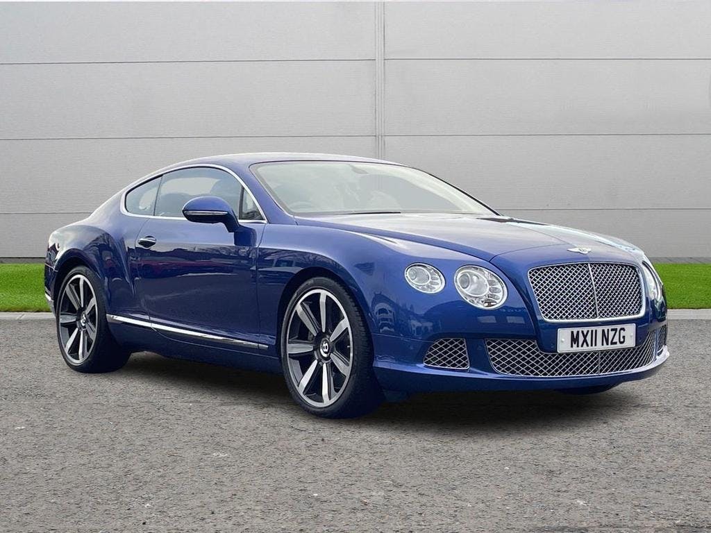 Blue Bentley Continental 6.0 Flexfuel GT Auto 6spd 4wd Euro 5 2dr 2011