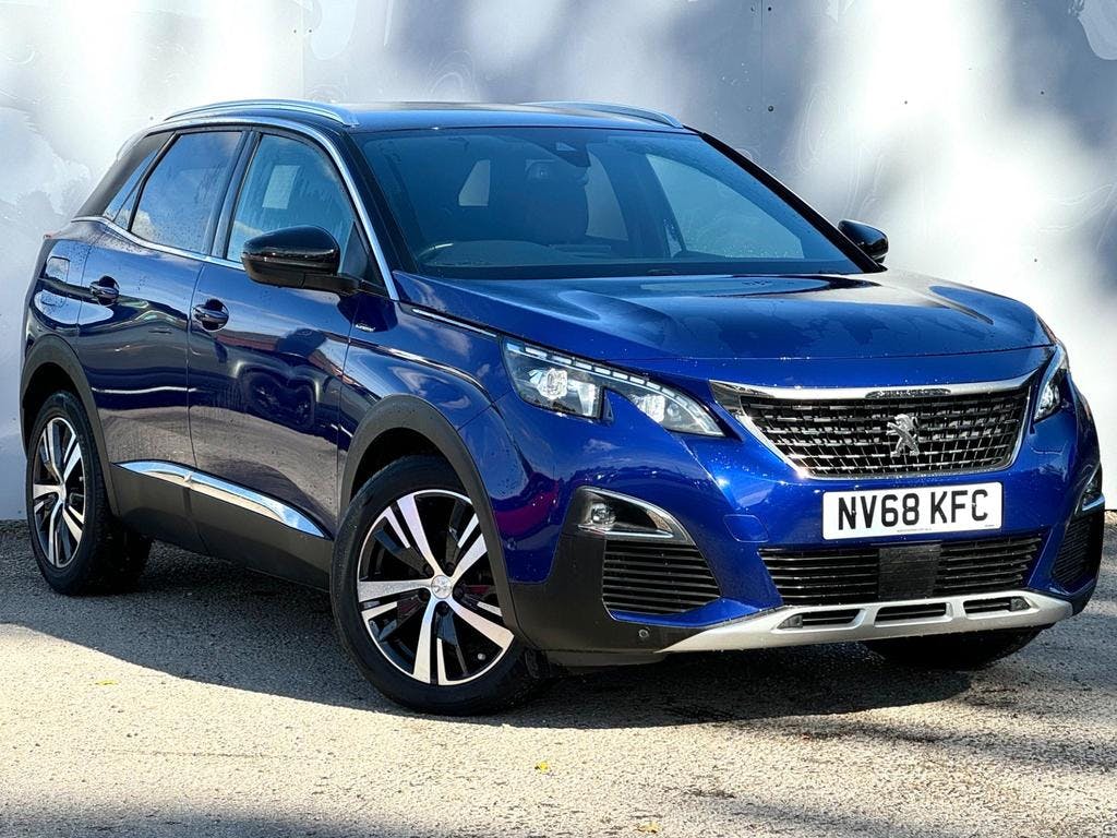 Blue Peugeot 3008 1.5 Bluehdi GT Line Euro 6 (s/s) 5dr 2019