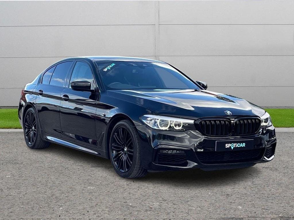 Black BMW 5 Series 2.0 520i Gpf M Sport Auto Euro 6 (s/s) 4dr 2019