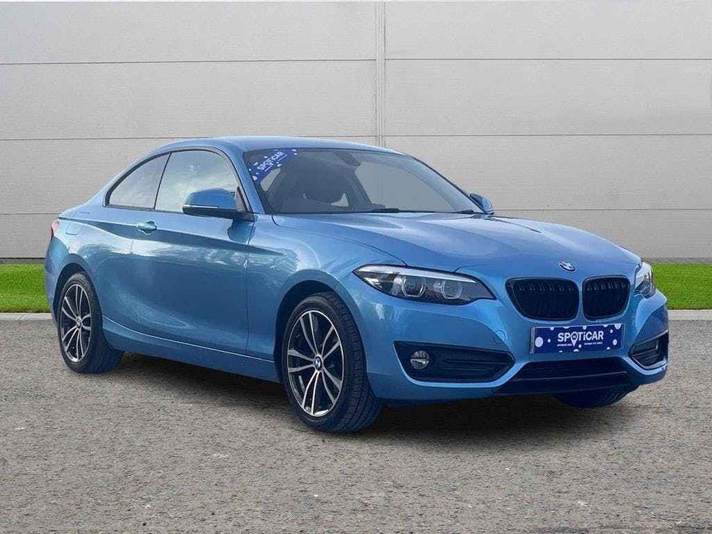 Blue BMW 2 Series 1.5 218i Sport Euro 6 (s/s) 2dr 2017