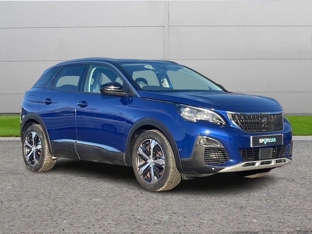 Blue Peugeot 3008 1.2 Puretech Allure Eat Euro 6 (s/s) 5dr 2018