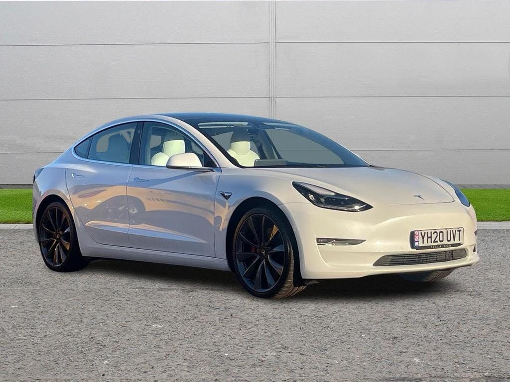 White Tesla Model 3 (dual Motor) Performance Auto 4wde 4dr (performance Upgrade) 2020