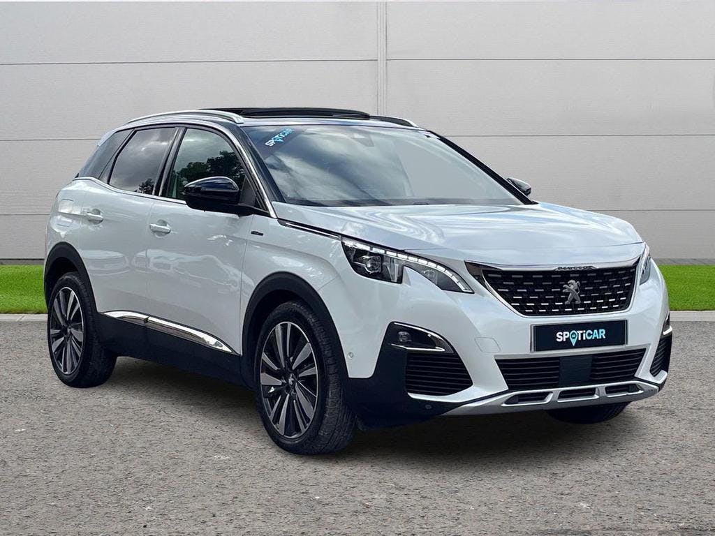 White Peugeot 3008 1.2 Puretech GT Line Premium Eat Euro 6 (s/s) 5dr 2020