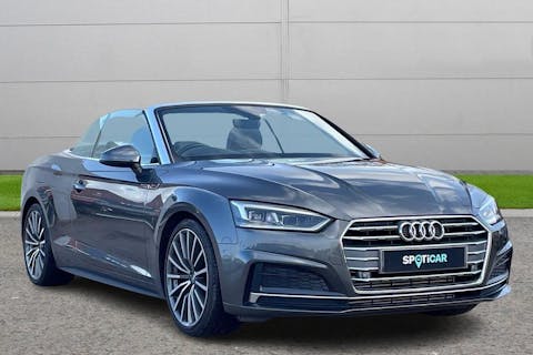 Grey Audi A5 Cabriolet 2.0 TFSI 40 S Line S Tronic Euro 6 (s/s) 2dr 2019