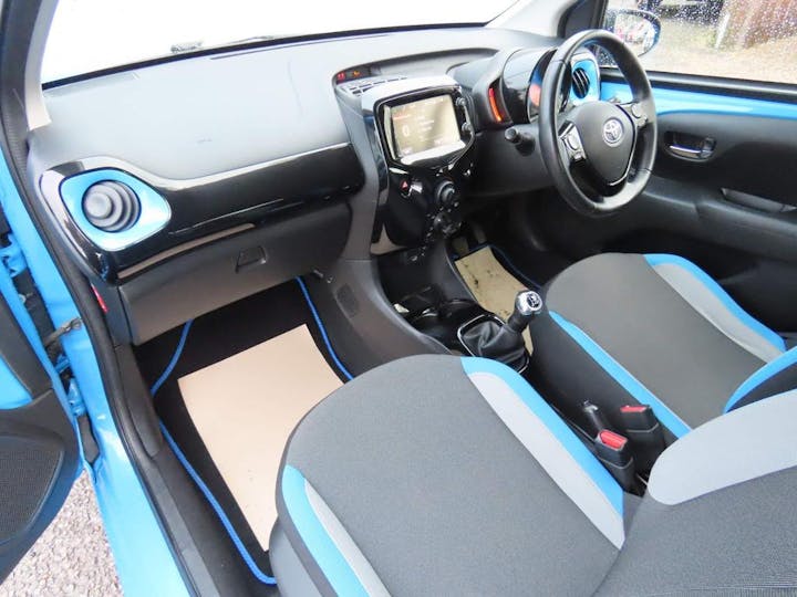 Blue Toyota Aygo 1.0 VVT-i X-cite Euro 6 5dr 2016