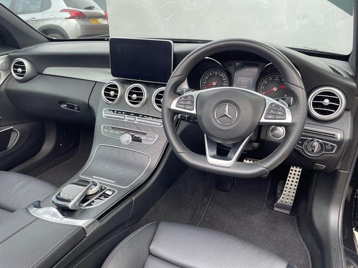 Black Mercedes-Benz C Class 2.0 C300 AMG Line (premium Plus) Cabriolet G-tronic+ Euro 6 (s/s) 2dr 2018