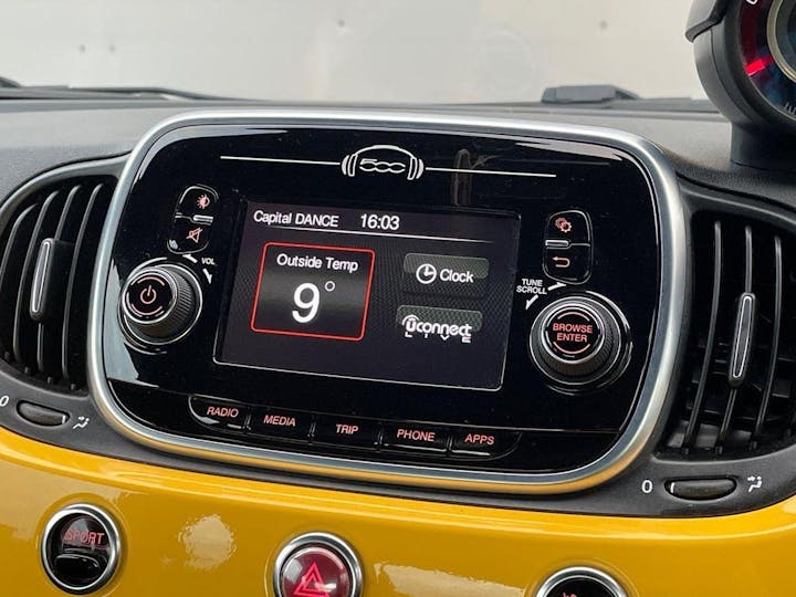 Yellow Abarth 595 1.4 T-jet 70th Euro 6 3dr 2019