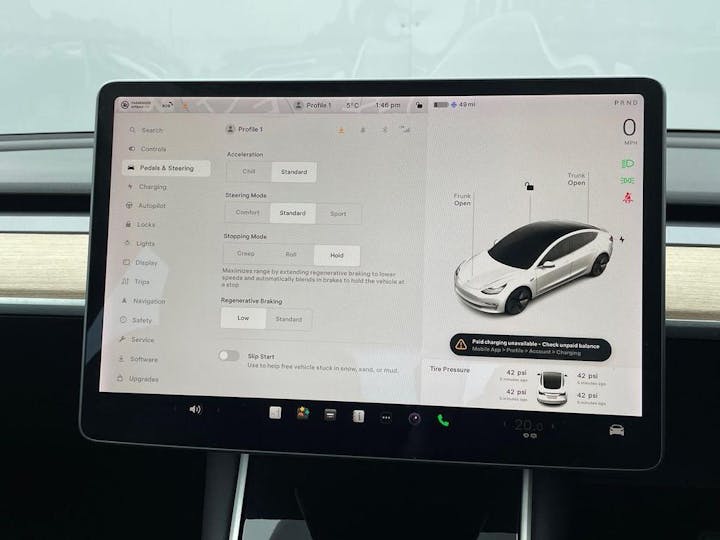 White Tesla Model 3 Standard Range Plus Auto Rwd 4dr 2021