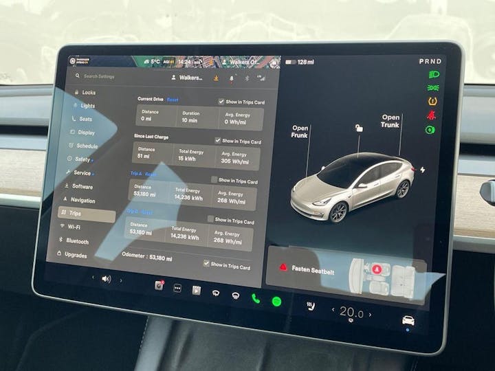 White Tesla Model 3 Standard Range Plus Auto Rwd 4dr 2021