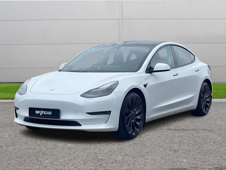 White Tesla Model 3 (dual Motor) Performance Auto 4wde 4dr (performance Upgrade) 2021