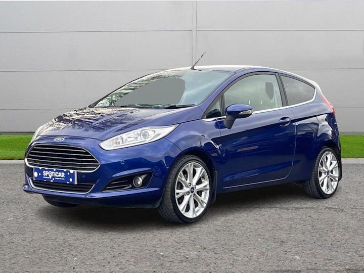 Blue Ford Fiesta 1.6 TdCi Titanium X Euro 5 3dr 2014