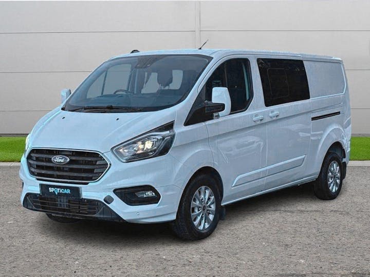 White Ford Transit Custom 2.0 320 Ecoblue Limited Crew Van L2 H1 Euro 6 (s/s) 5dr (6 Seat) 2021