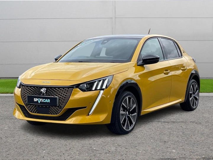 Yellow Peugeot E 208 50kwh GT Premium Auto 5dr 2021