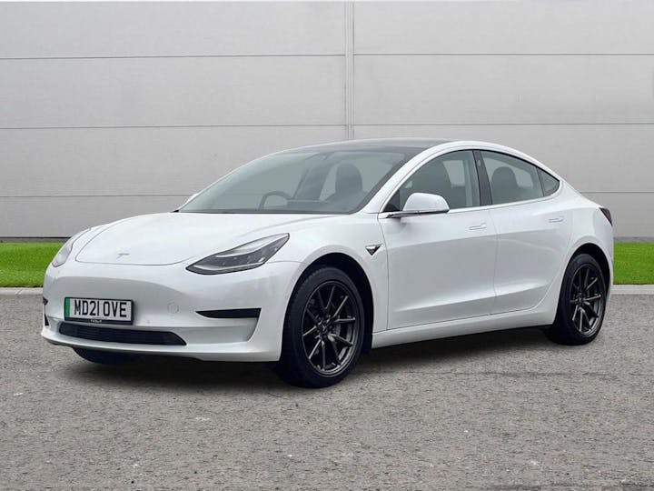 White Tesla Model 3 Standard Range Plus Auto Rwd 4dr 2021