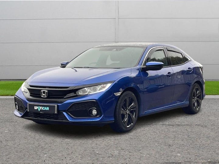 Blue Honda Civic 1.0 Vtec Turbo Ex Euro 6 (s/s) 5dr 2017