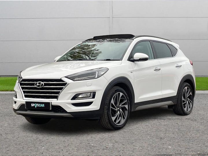 White Hyundai Tucson 2.0 CRDi Premium SE Auto 4wd Euro 6 (s/s) 5dr 2018