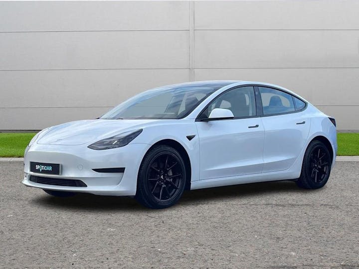 White Tesla Model 3 Standard Range Plus Auto Rwd 4dr 2021