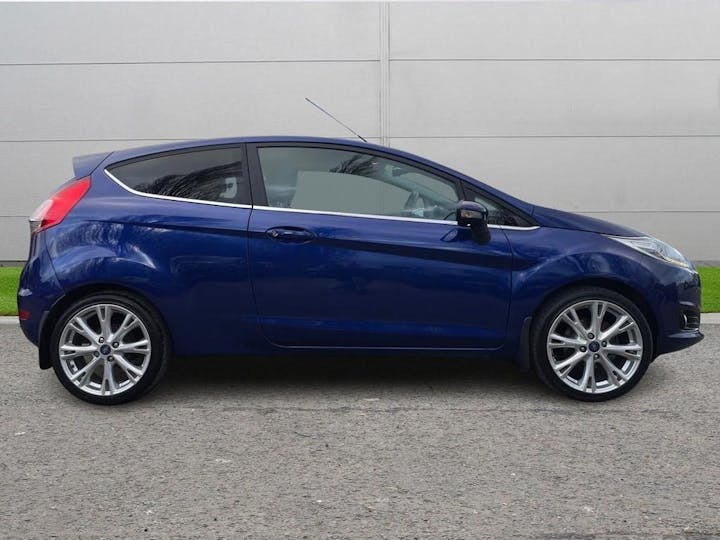 Blue Ford Fiesta 1.6 TdCi Titanium X Euro 5 3dr 2014