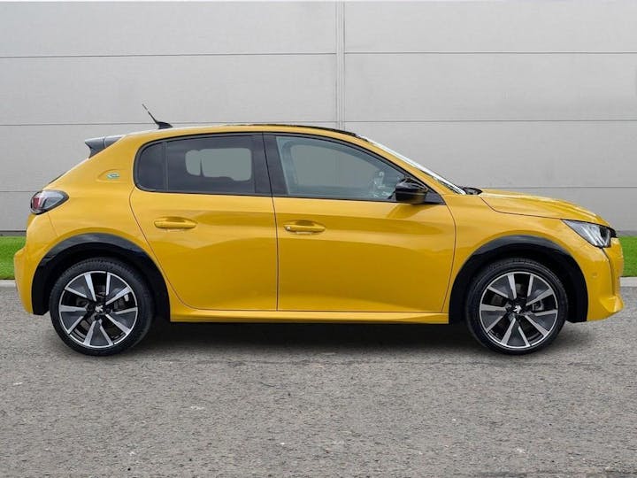 Yellow Peugeot E 208 50kwh GT Premium Auto 5dr 2021