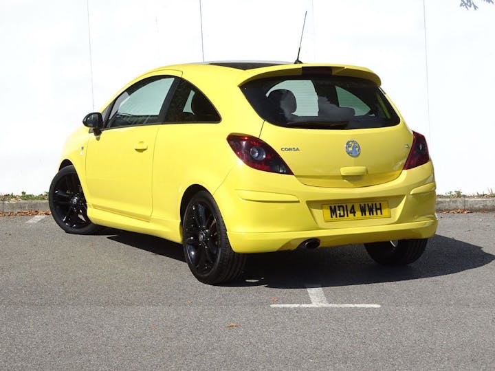 Yellow Vauxhall Corsa 1.2 16V Limited Edition Euro 5 3dr 2014