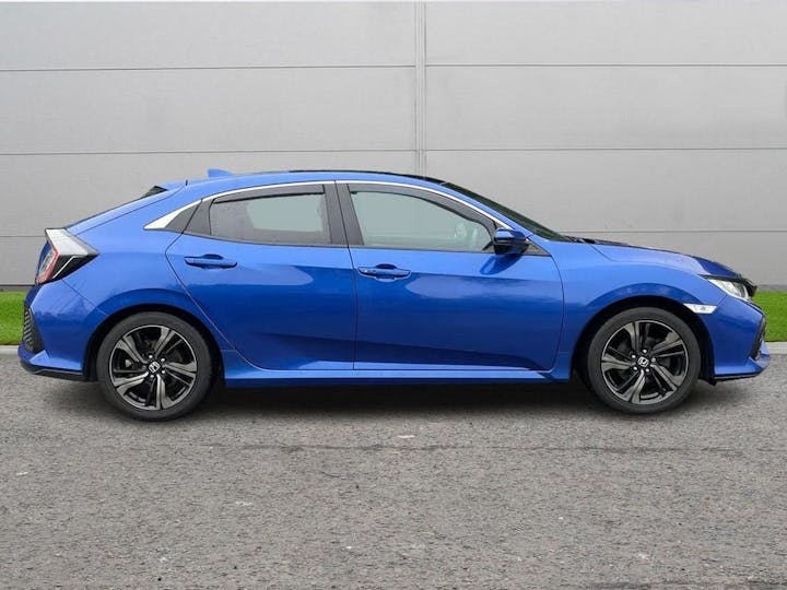 Blue Honda Civic 1.0 Vtec Turbo Ex Euro 6 (s/s) 5dr 2017