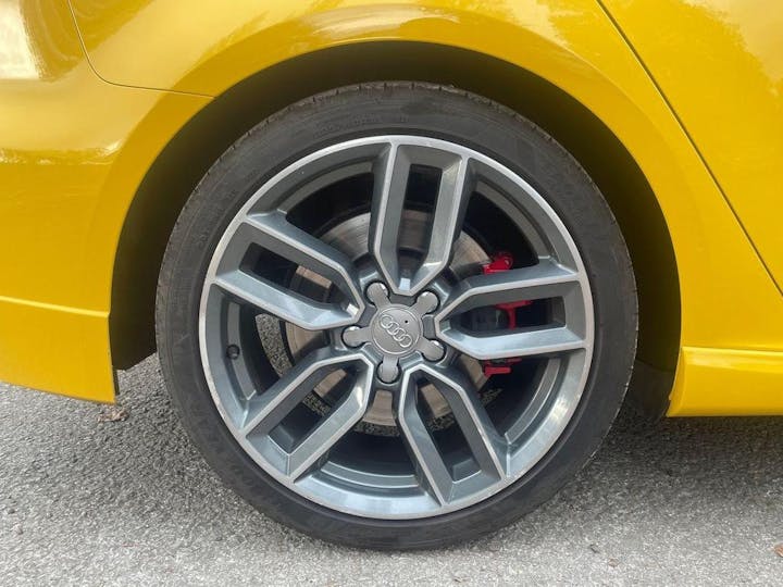 Yellow Audi S3 2.0 TFSI Sportback S Tronic Quattro Euro 6 (s/s) 5dr 2017