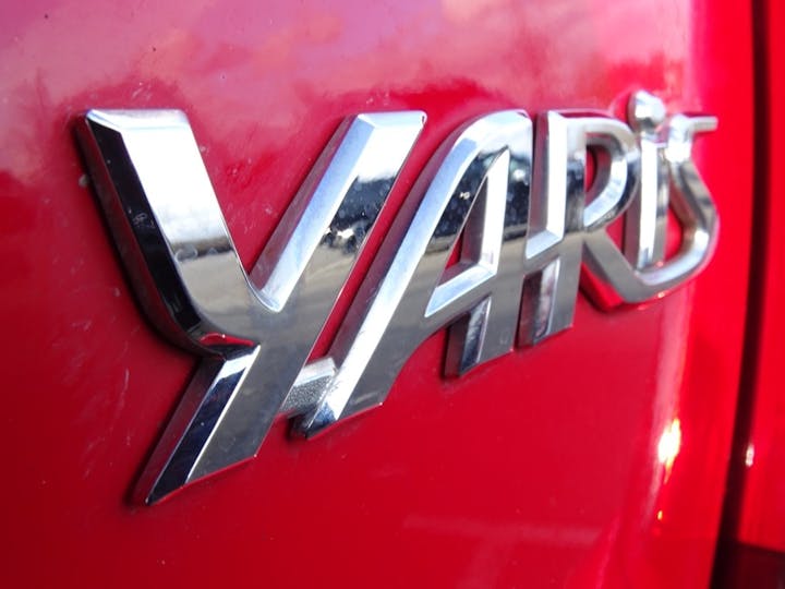 Red Toyota Yaris VVT-i Excel 2015