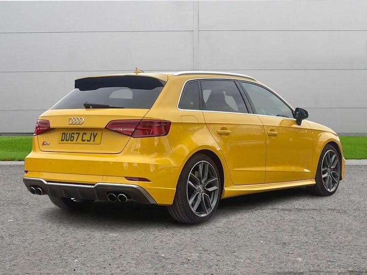 Yellow Audi S3 2.0 TFSI Sportback S Tronic Quattro Euro 6 (s/s) 5dr 2017