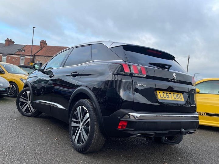 Black Peugeot 3008 2.0 Bluehdi GT Eat Euro 6 (s/s) 5dr 2017