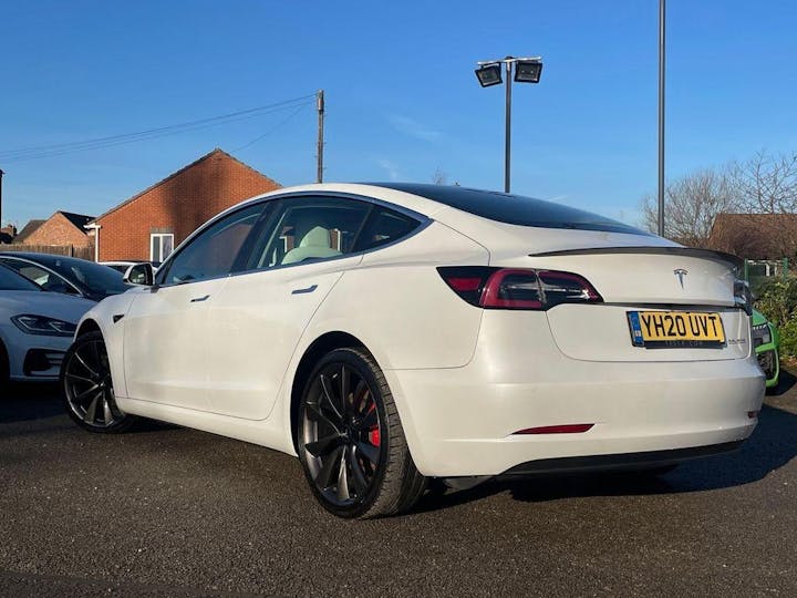 White Tesla Model 3 (dual Motor) Performance Auto 4wde 4dr (performance Upgrade) 2020