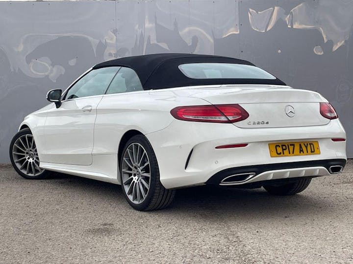 White Mercedes-Benz C Class 2.1 C220d AMG Line Cabriolet G-tronic+ Euro 6 (s/s) 2dr 2017