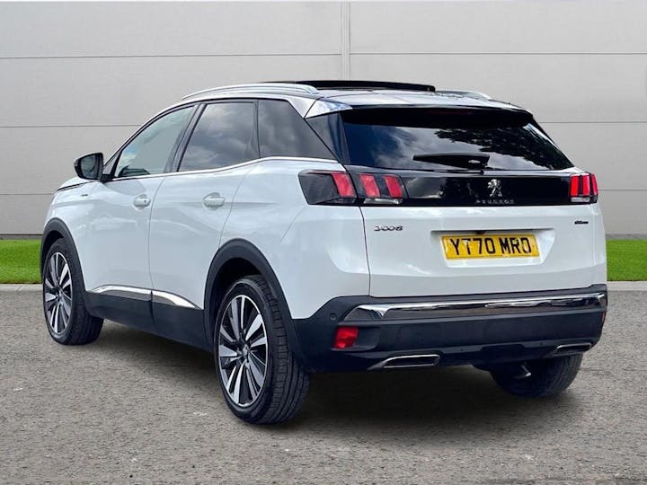 White Peugeot 3008 1.2 Puretech GT Line Premium Eat Euro 6 (s/s) 5dr 2020